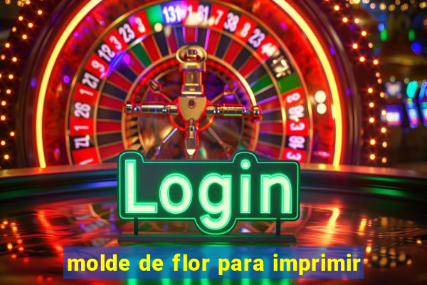 molde de flor para imprimir